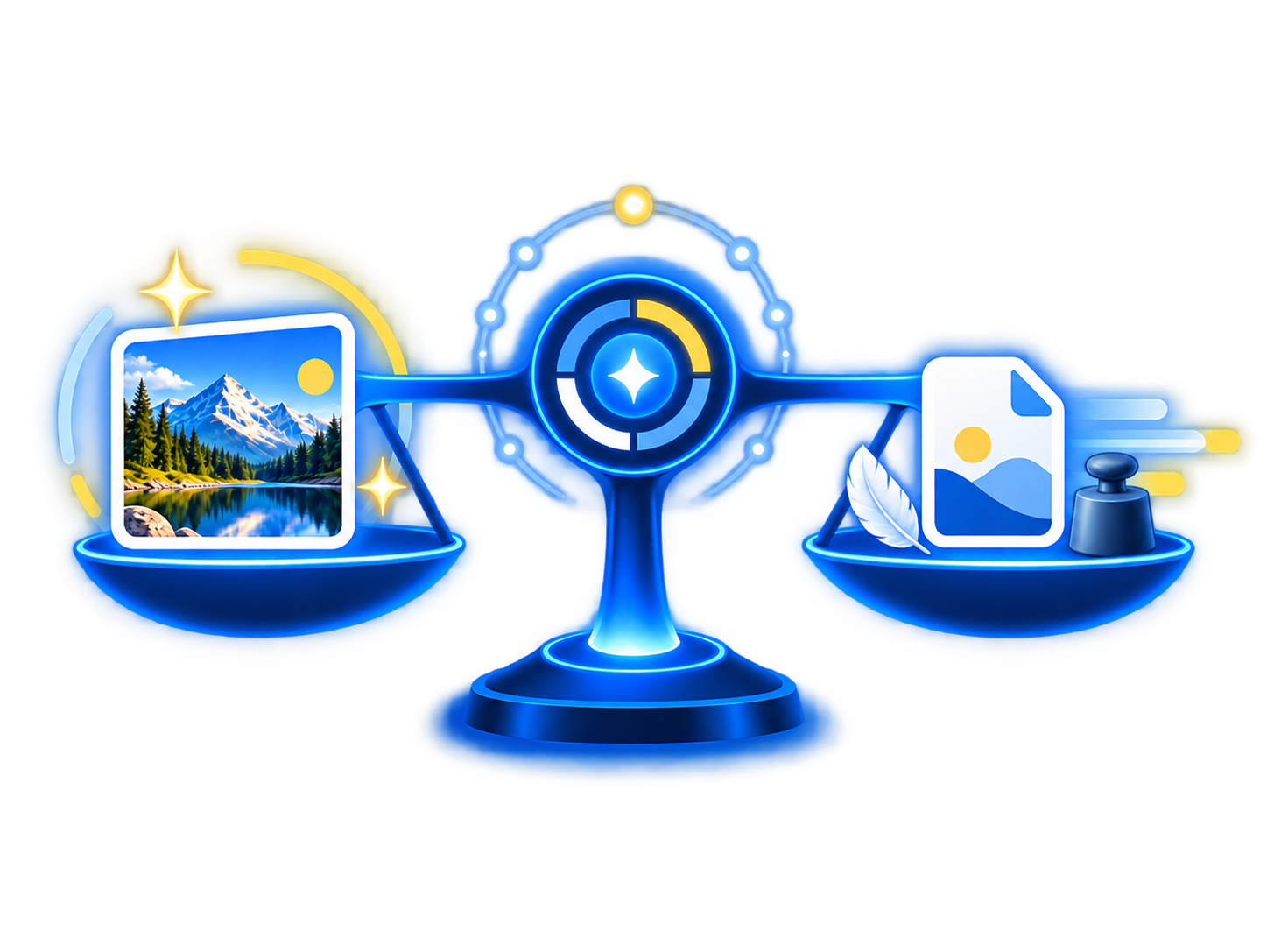 Shrinkload balancing visual quality and image file size