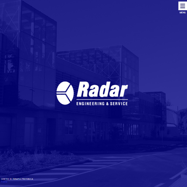 screenshot home sito Radar srl